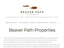 Tablet Screenshot of beaverpath.com